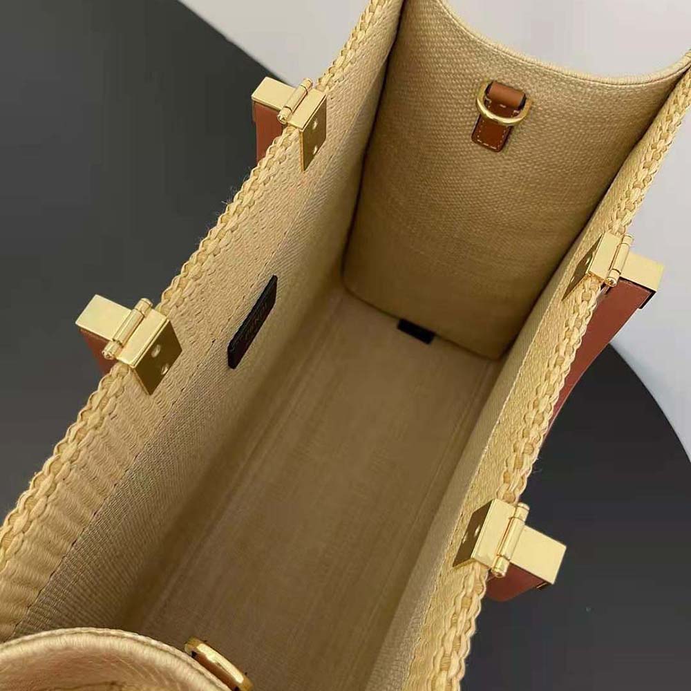 Fendi Women Fendi Sunshine Medium Shopper in Natural Straw - image 8
