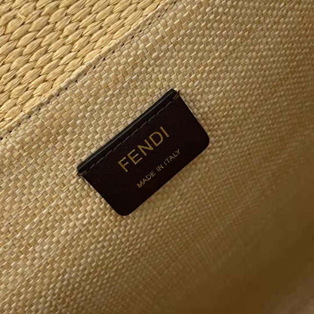 Fendi Women Fendi Sunshine Medium Shopper in Natural Straw - image 10