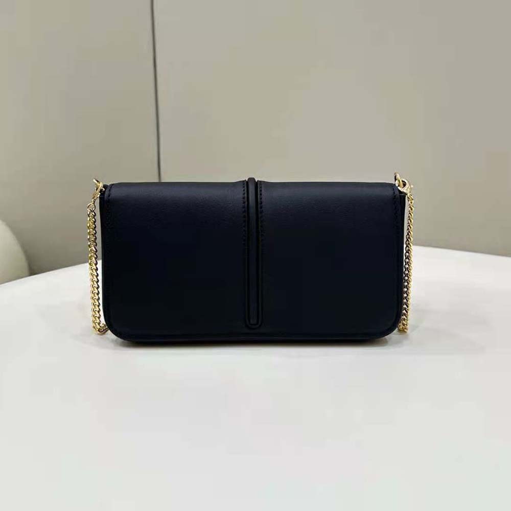 Fendi Women Fendigraphy Phone Pouch Black Leather Wallet - image 4