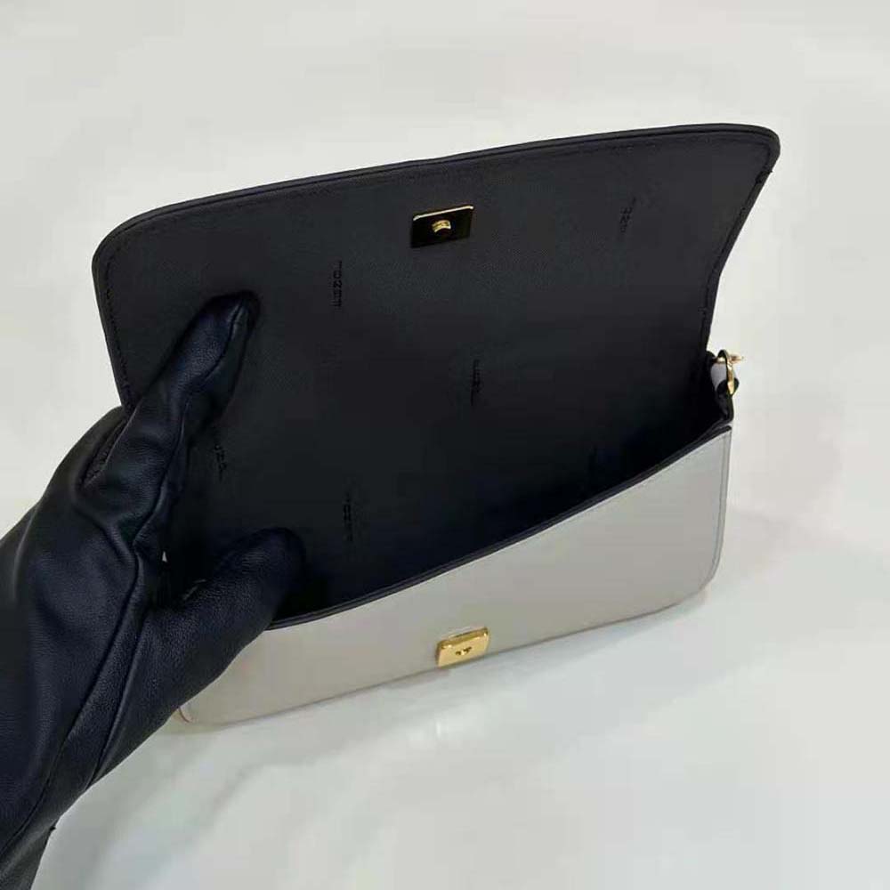 Fendi Women Fendigraphy Phone Pouch White Leather Wallet - image 7