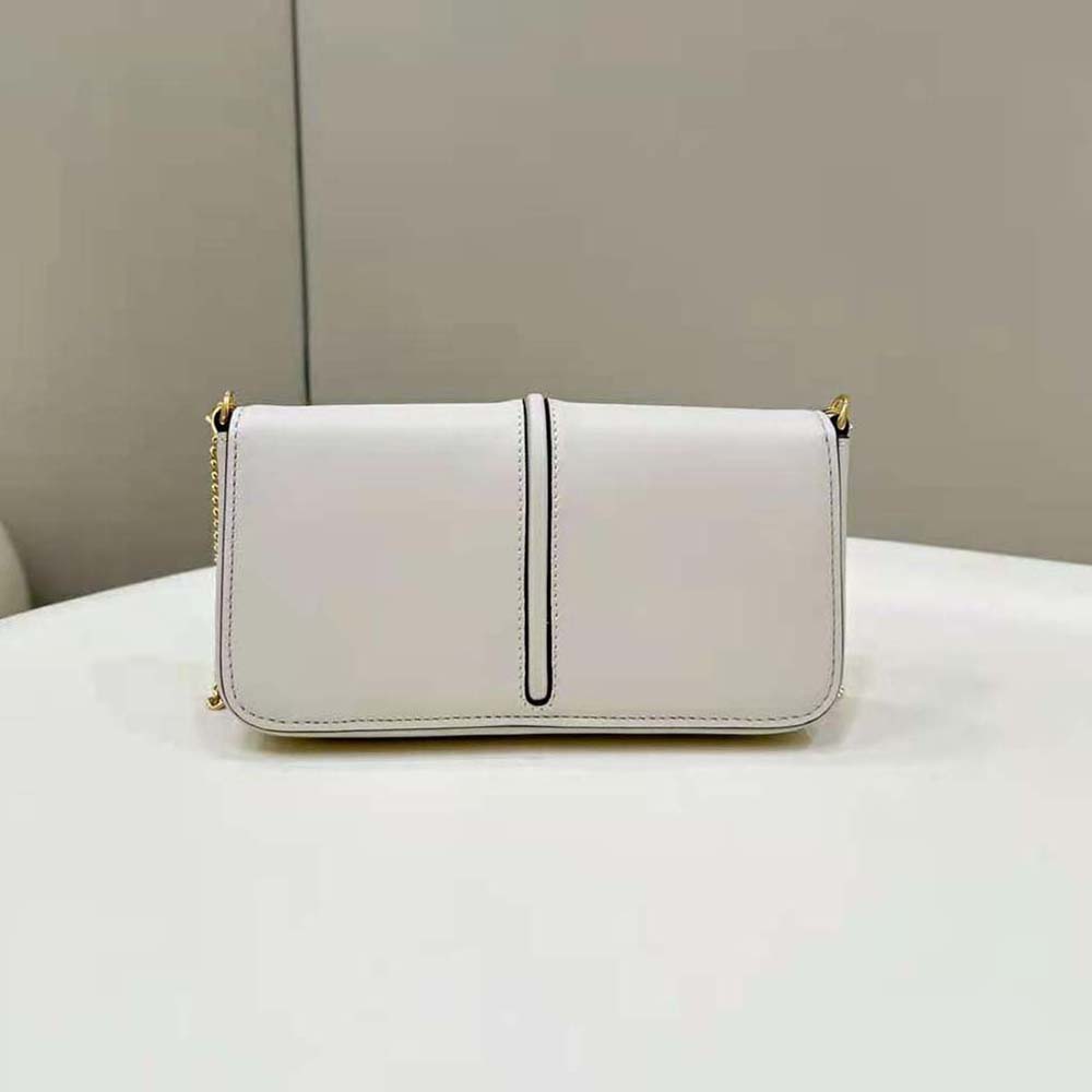 Side angle showing slim profile of Fendi Women Fendigraphy Phone Pouch