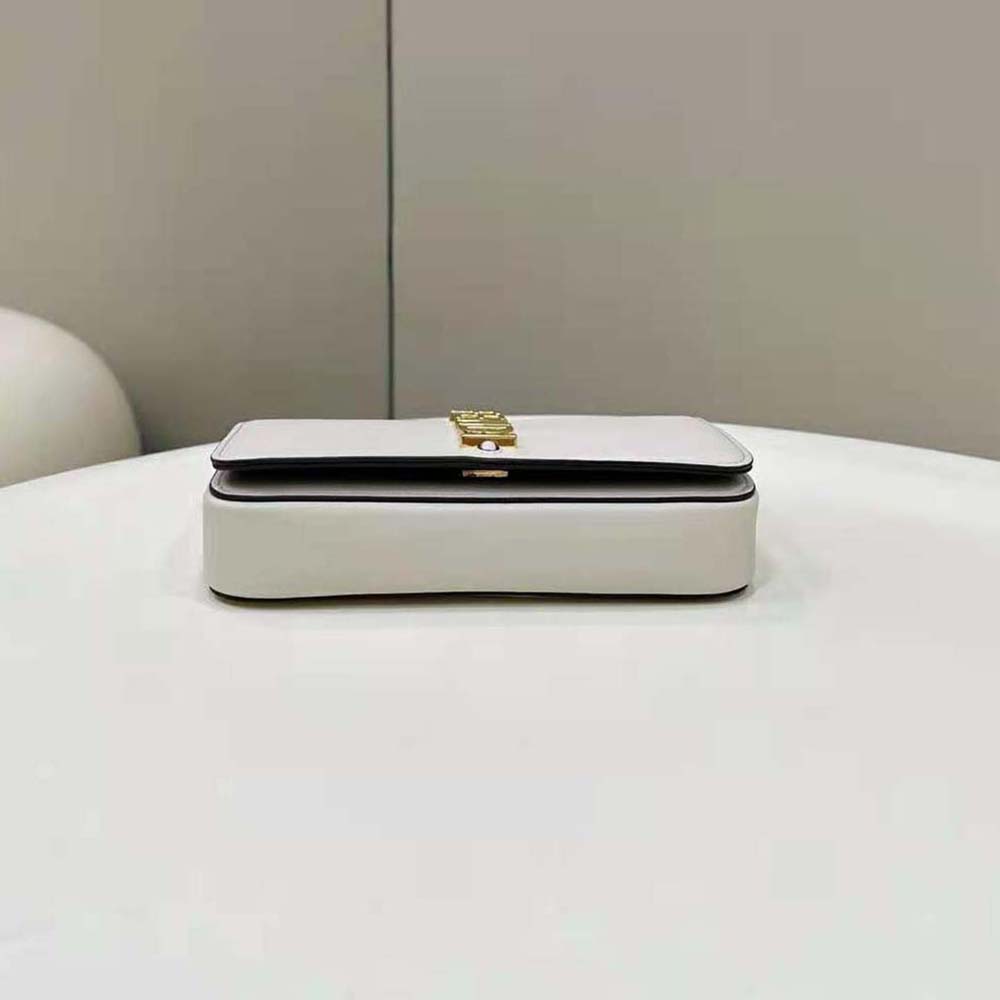 Fendi Women Fendigraphy Phone Pouch White Leather Wallet - image 5