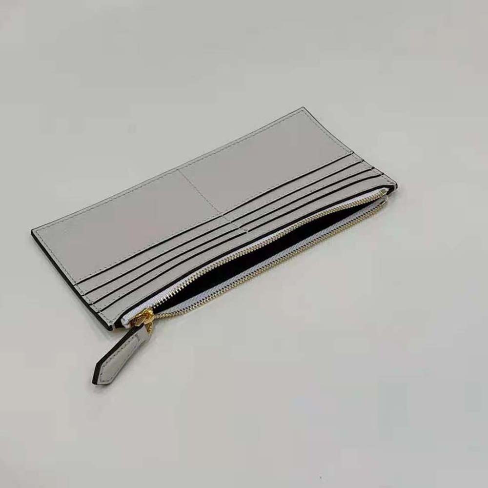 Fendi Women Fendigraphy Phone Pouch White Leather Wallet - image 6