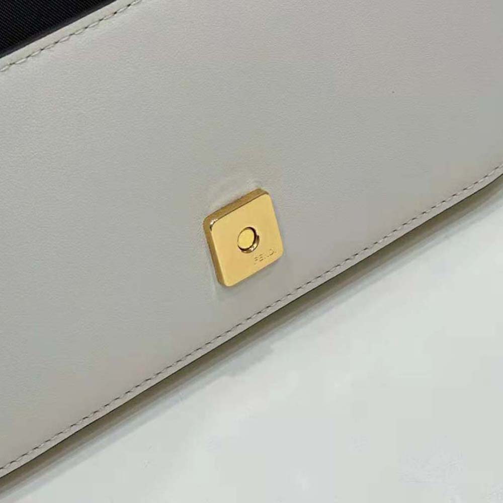 Fendi Women Fendigraphy Phone Pouch White Leather Wallet - image 9