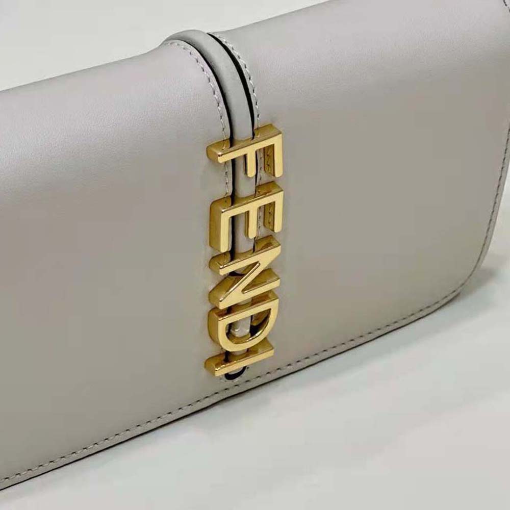 Fendi Women Fendigraphy Phone Pouch White Leather Wallet - image 8