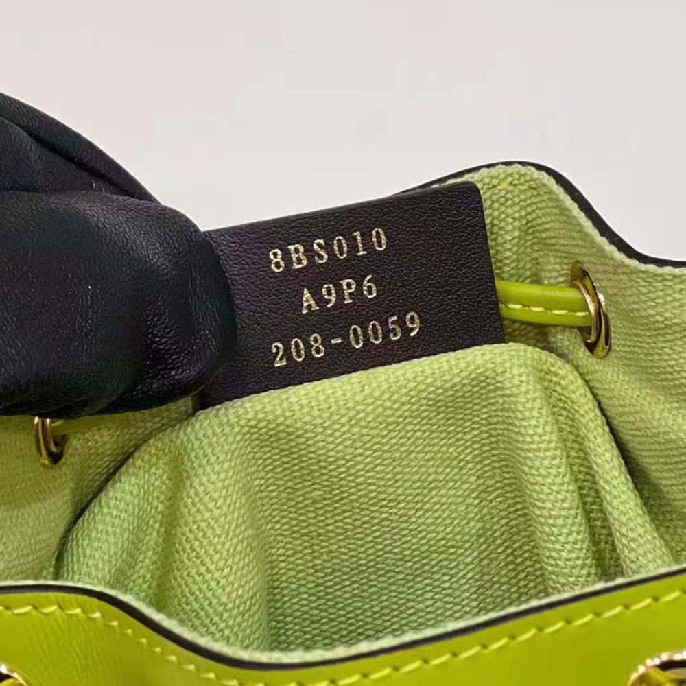 Fendi Women Mon Tresor Acid Green FF Canvas Mini-bag - image 8