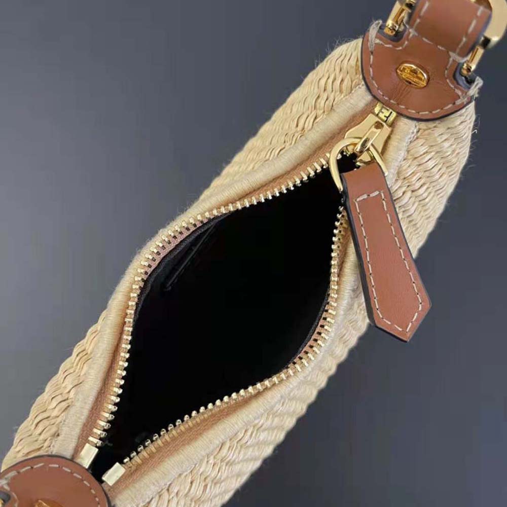 Fendi Women Nano Fendigraphy Natural Raffia Charm - image 10