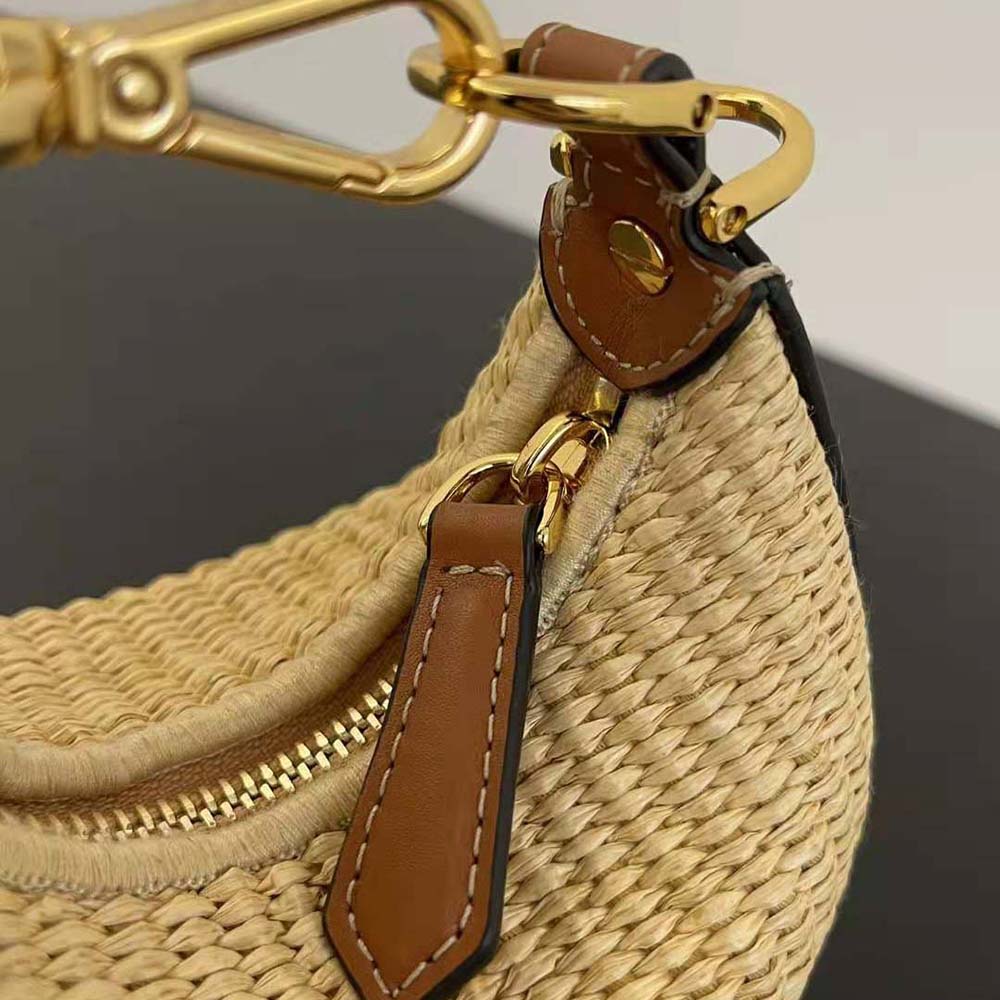 Fendi Women Nano Fendigraphy Natural Raffia Charm - image 7