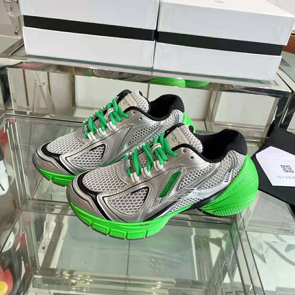 Givenchy Unisex TK-MX Runner Sneakers in Mesh-Green - image 4