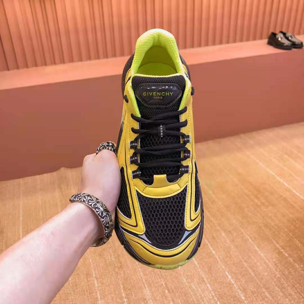 Givenchy Unisex TK-MX Runner Sneakers in Mesh-Yellow - image 5