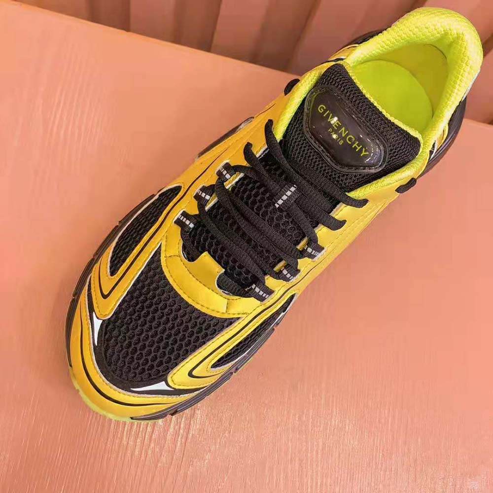 Givenchy Unisex TK-MX Runner Sneakers in Mesh-Yellow - image 6