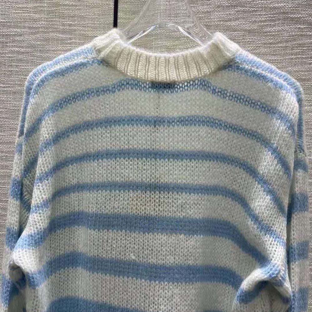 Loewe Women Anagram Sweater in Mohair-Blue - image 7