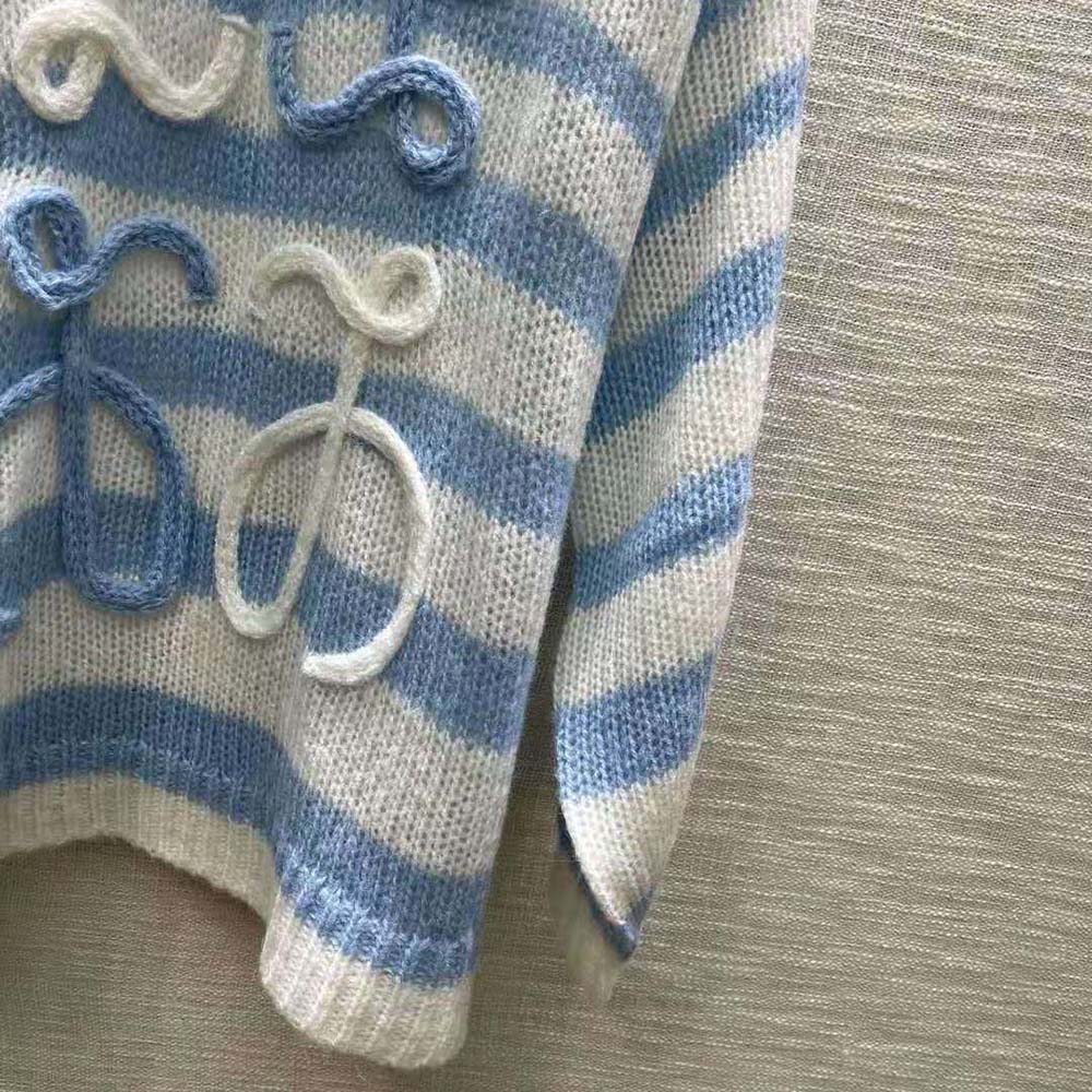 Loewe Women Anagram Sweater in Mohair-Blue - image 9