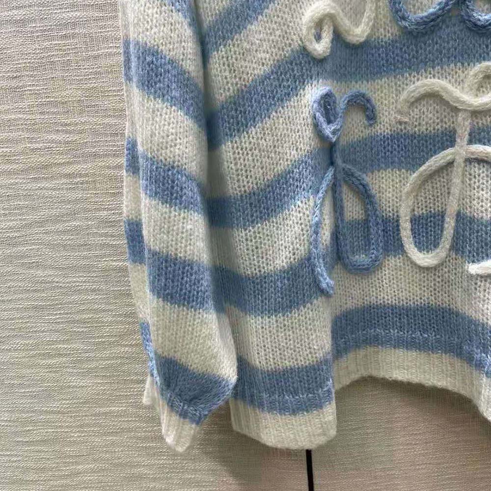 Loewe Women Anagram Sweater in Mohair-Blue - image 8