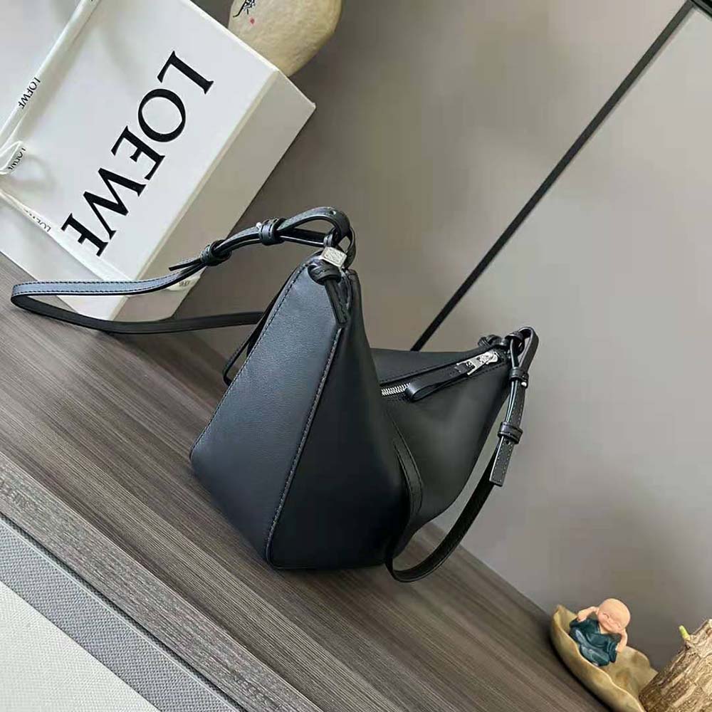 Loewe Women Mini Hammock Hobo Bag in Classic Calfskin-Black - image 4