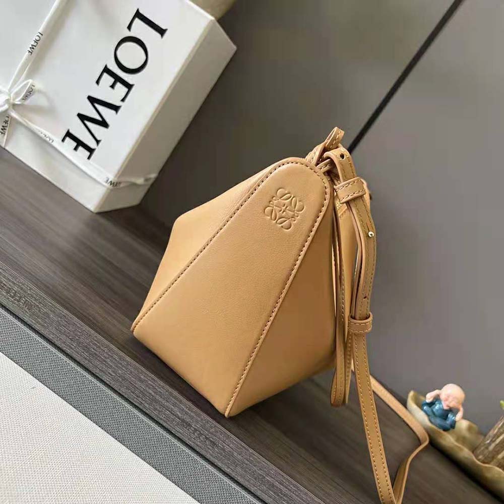Loewe Women Mini Hammock Hobo Bag in Classic Calfskin-Brown - image 4