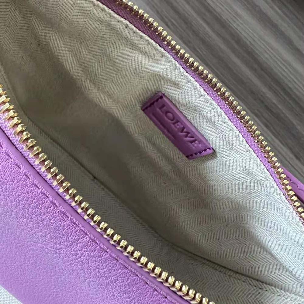 Loewe Women Mini Hammock Hobo Bag in Classic Calfskin-Rose - image 8