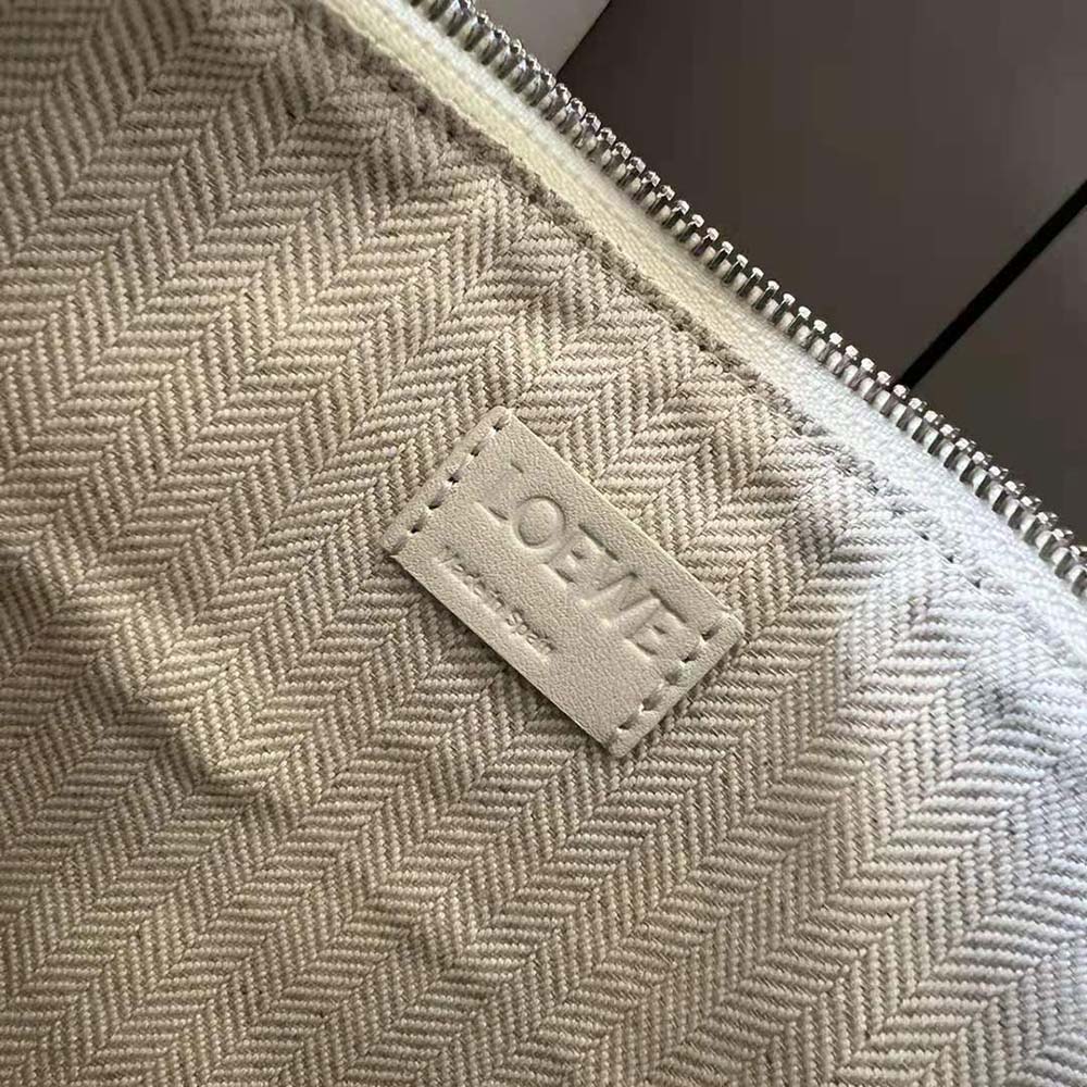 Loewe Women Mini Hammock Hobo Bag in Classic Calfskin-White - image 10