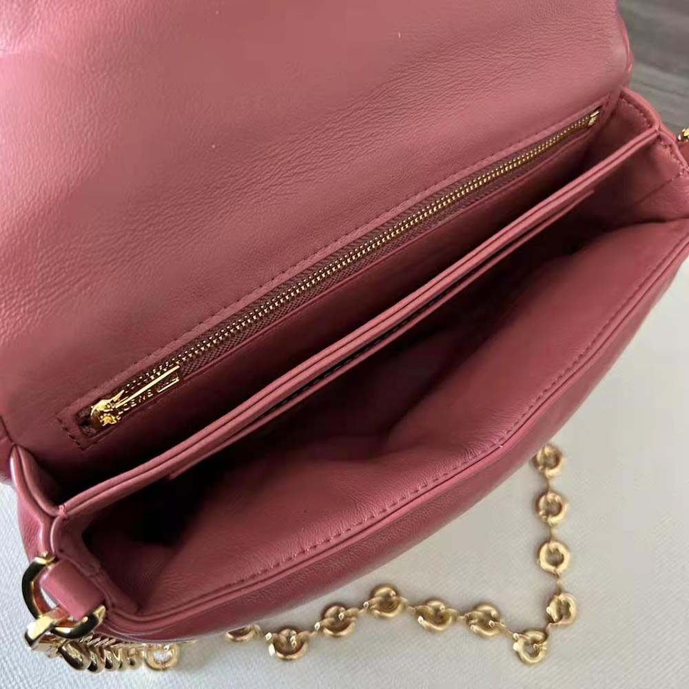 Loewe Women Puffer Goya Bag in Shiny Nappa Lambskin-Rose - image 10