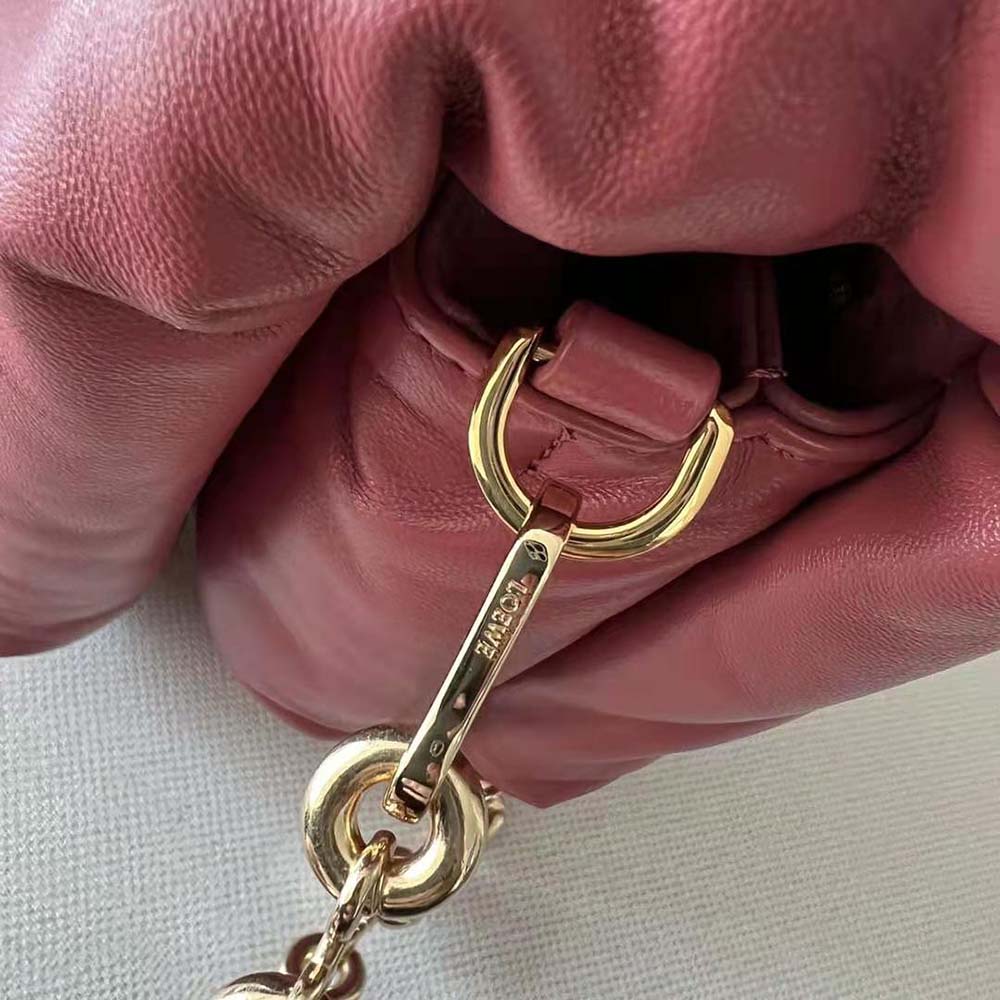 Loewe Women Puffer Goya Bag in Shiny Nappa Lambskin-Rose - image 8