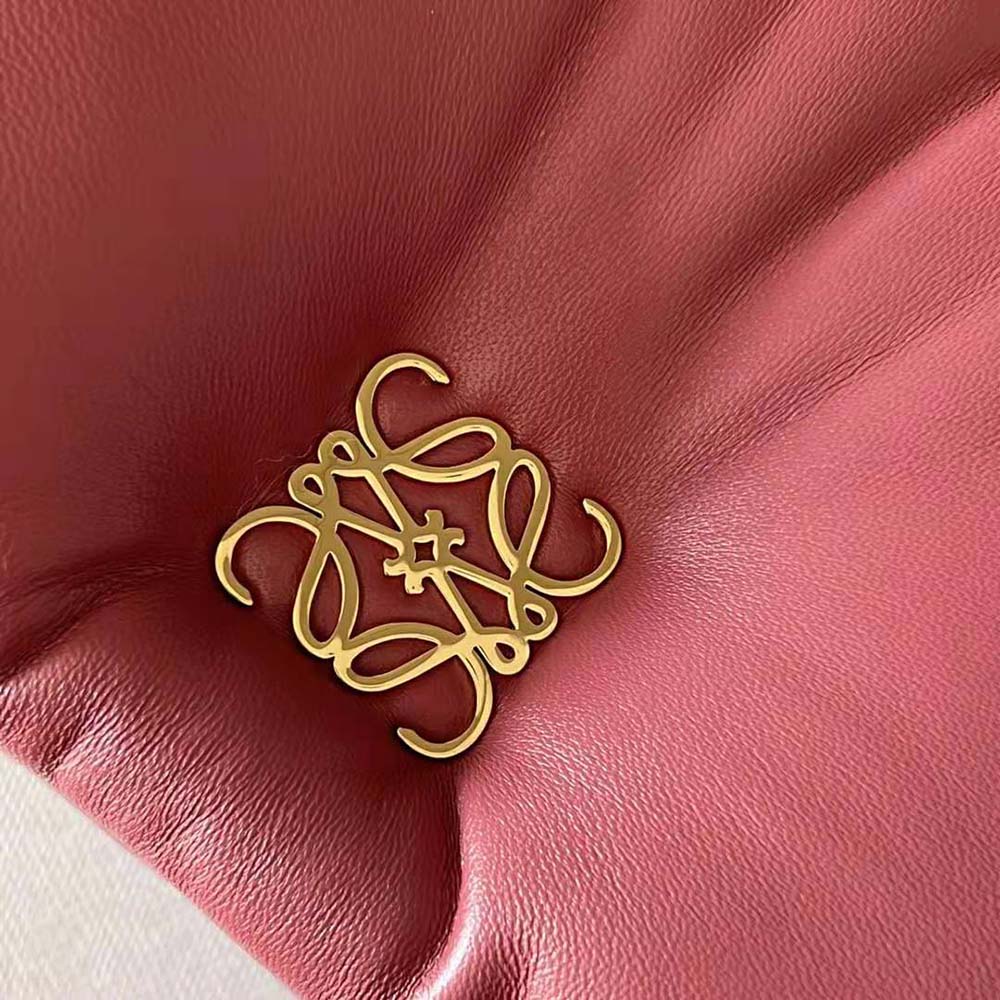 Loewe Women Puffer Goya Bag in Shiny Nappa Lambskin-Rose - image 7