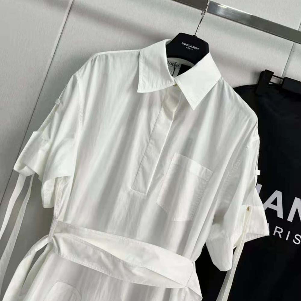 Loewe Women Workwear Mini Dress in Cotton - image 4
