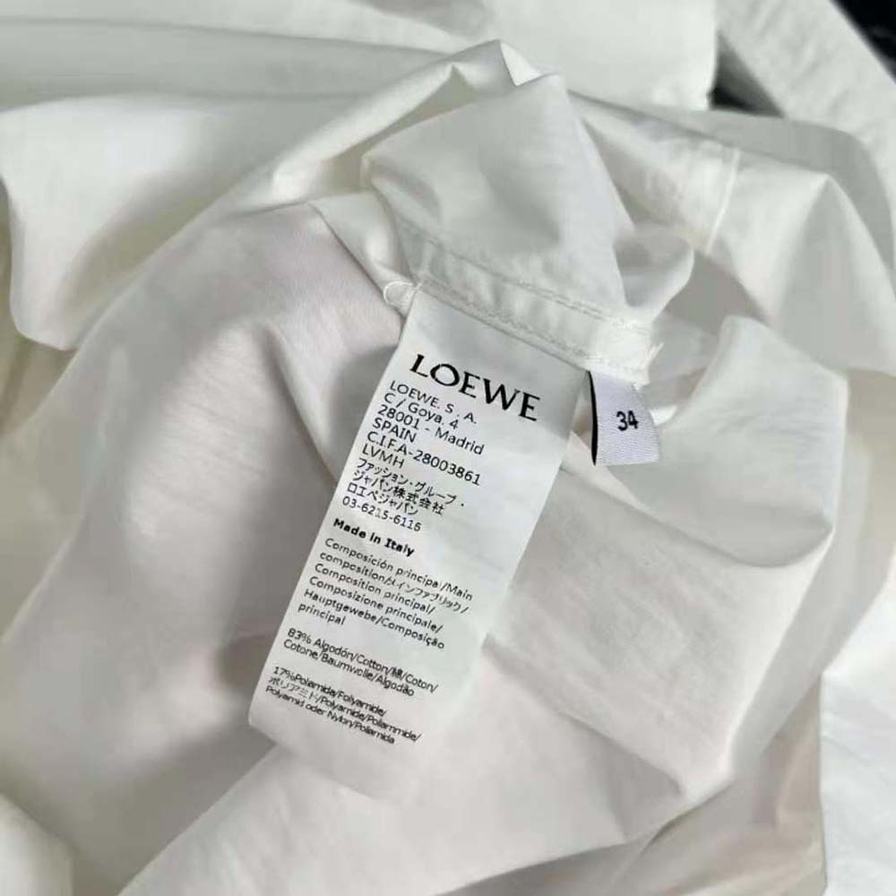 Loewe Women Workwear Mini Dress in Cotton - image 10