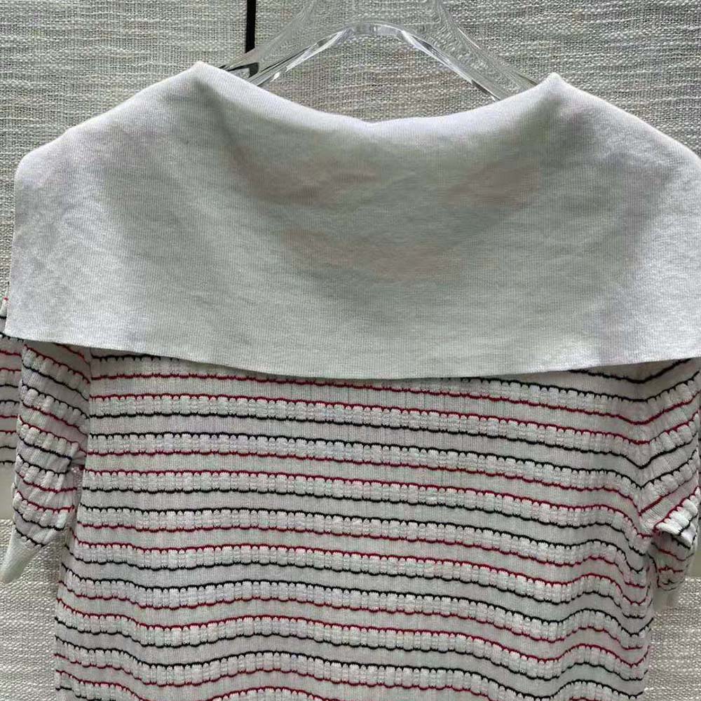 Miu Miu Women Cotton Sweater with Knit Logo Patch - image 9