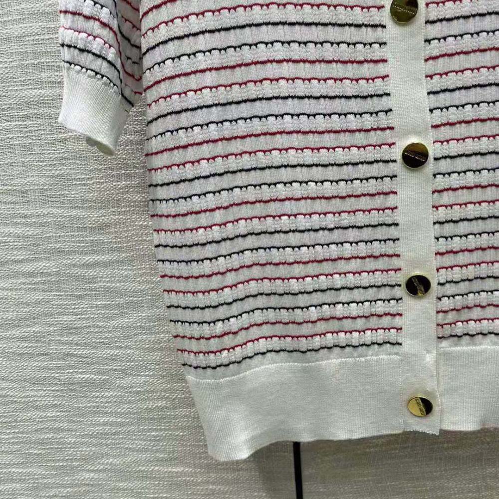Miu Miu Women Cotton Sweater with Knit Logo Patch - image 7