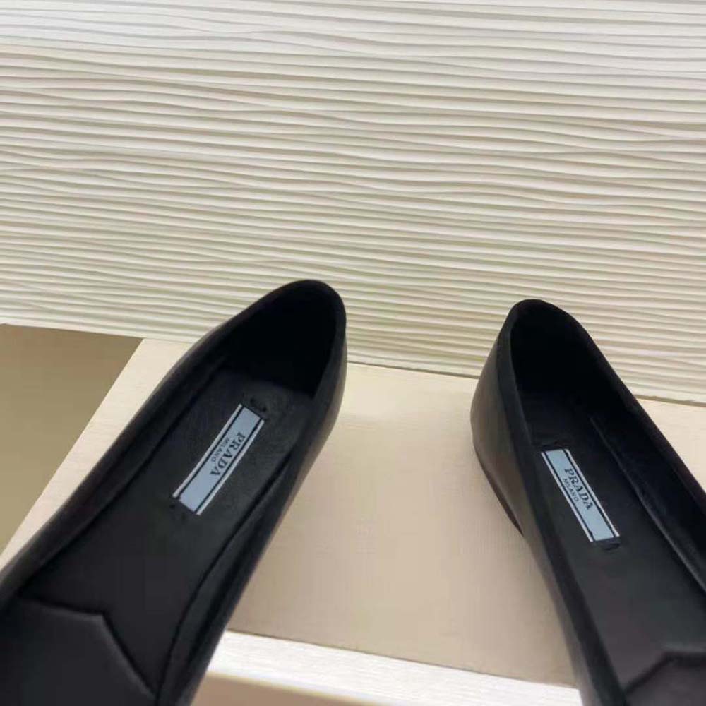 Prada Women Nappa Leather Ballerinas-Black - image 7