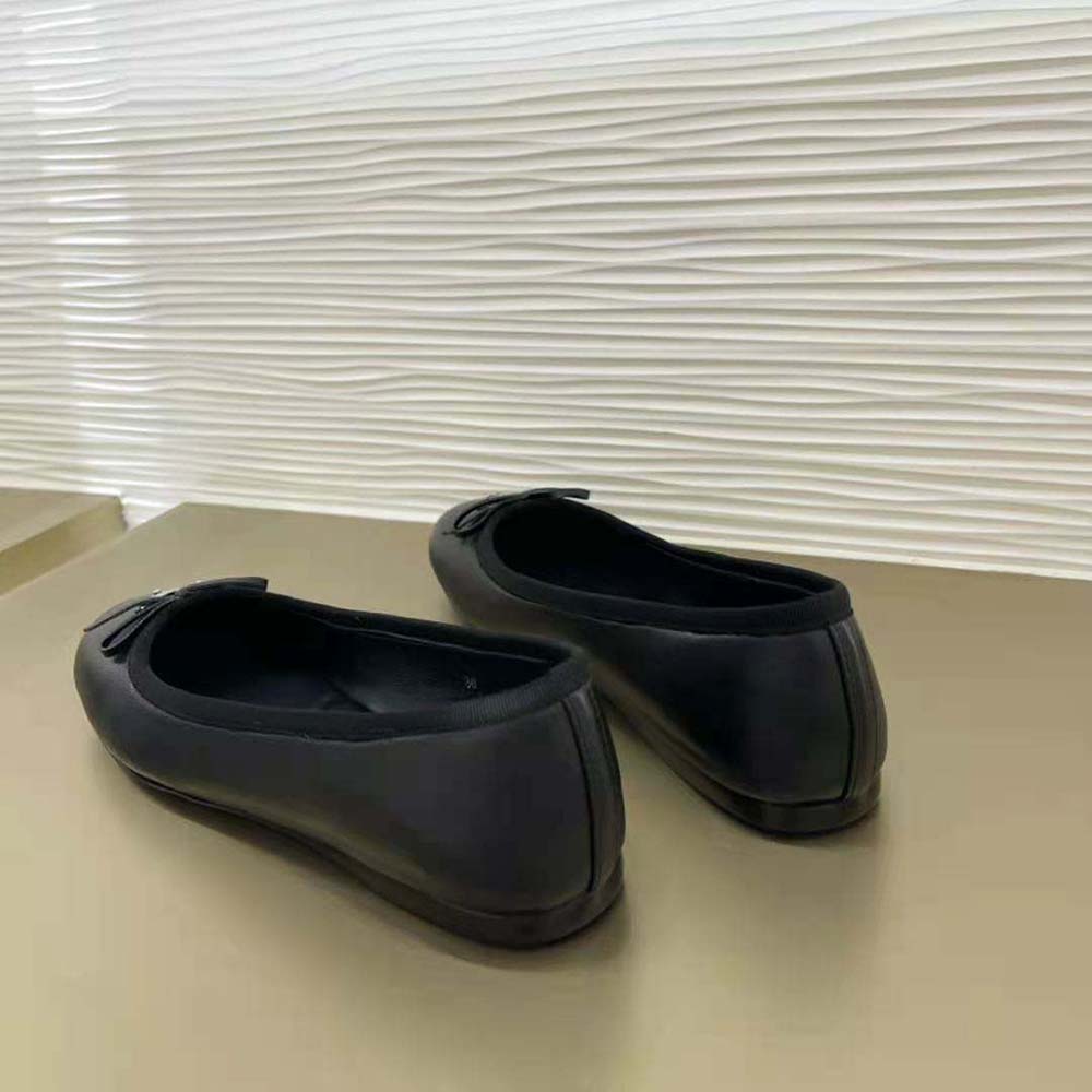 Prada Women Nappa Leather Ballerinas-Black - image 6