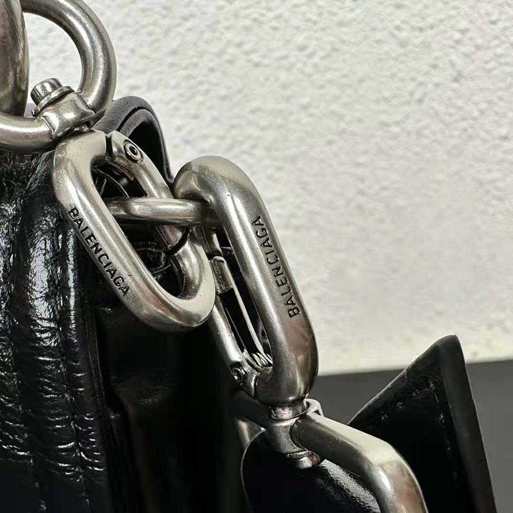 Balenciaga Women BB Soft Large Flap Bag in Black - image 8