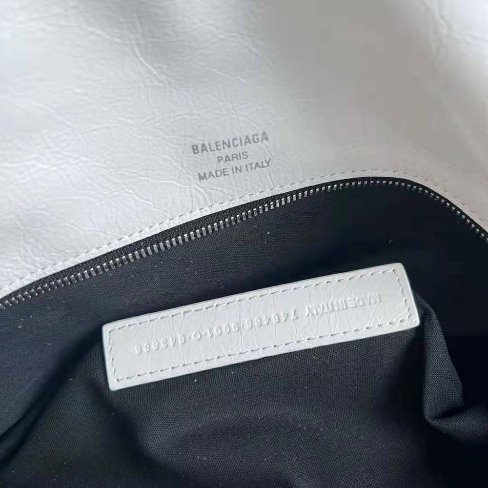 Balenciaga Women BB Soft Large Flap Bag in Optic White - image 10