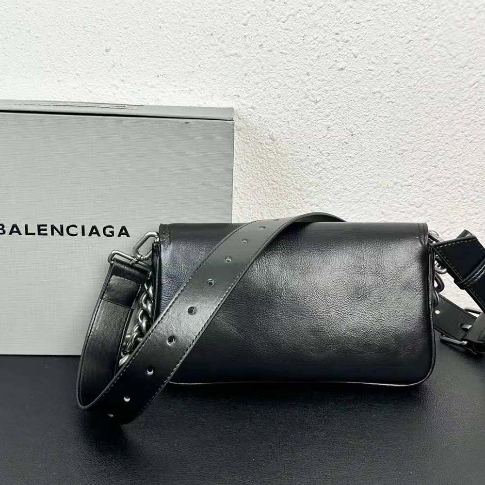 Balenciaga Women BB Soft Small Flap Bag in Black - image 6