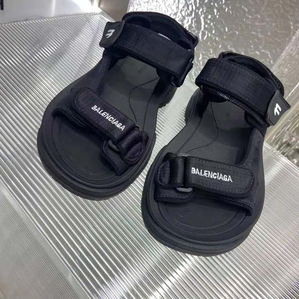 Balenciaga Unisex Tourist Sandal in Black Technical Material - image 5