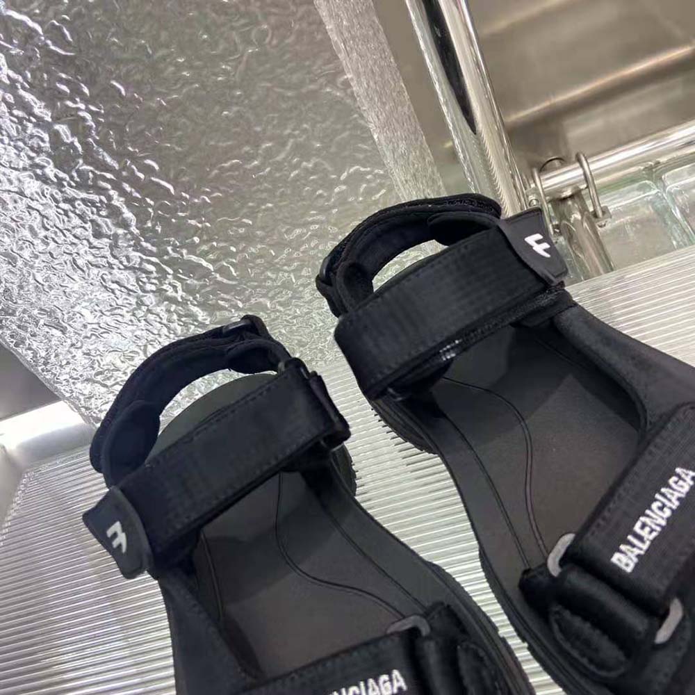 Balenciaga Unisex Tourist Sandal in Black Technical Material - image 9
