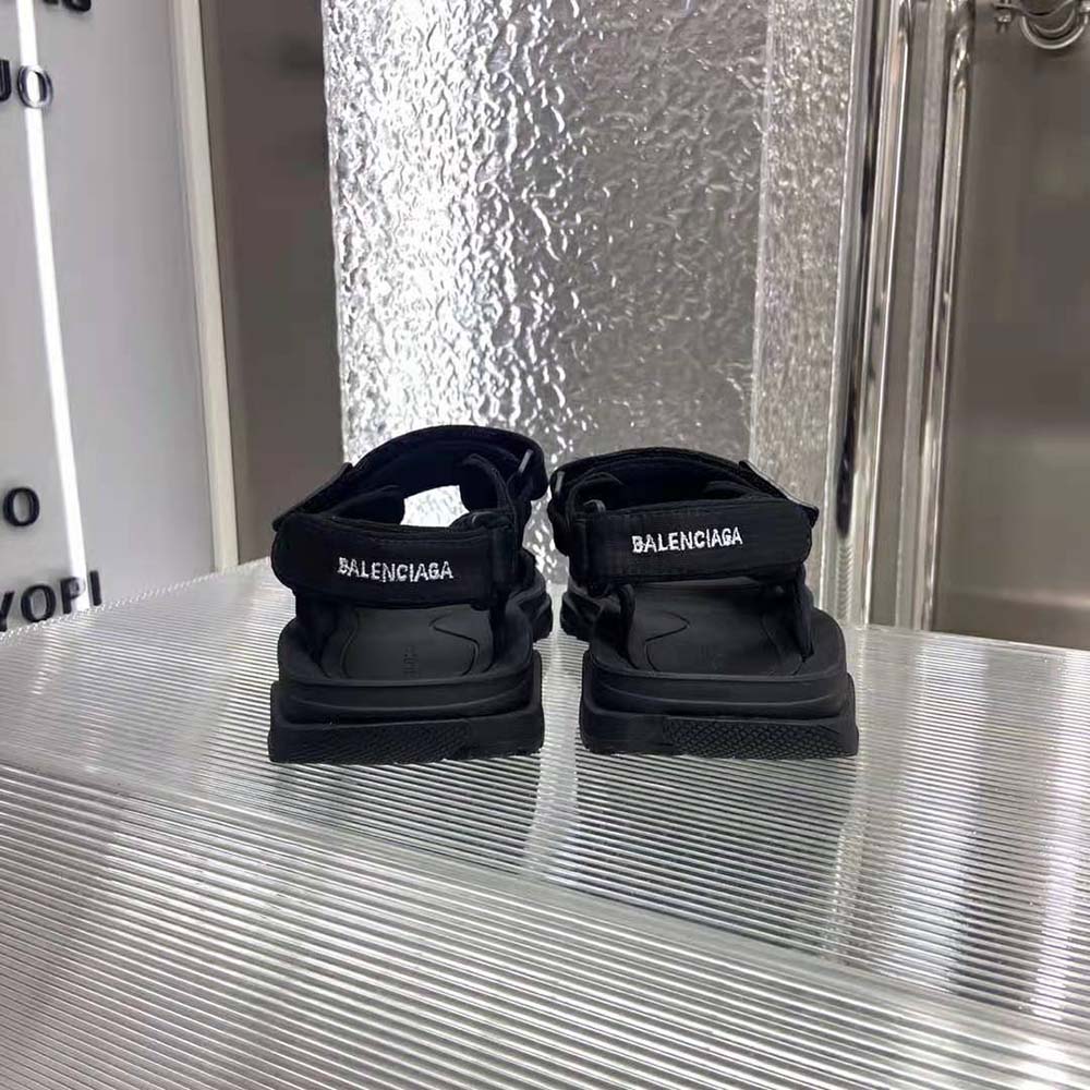 Balenciaga Unisex Tourist Sandal in Black Technical Material - image 7