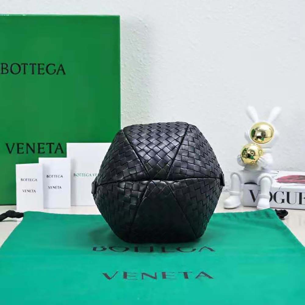 Bottega Veneta Women Mava Top Handle Bag-Black - image 5