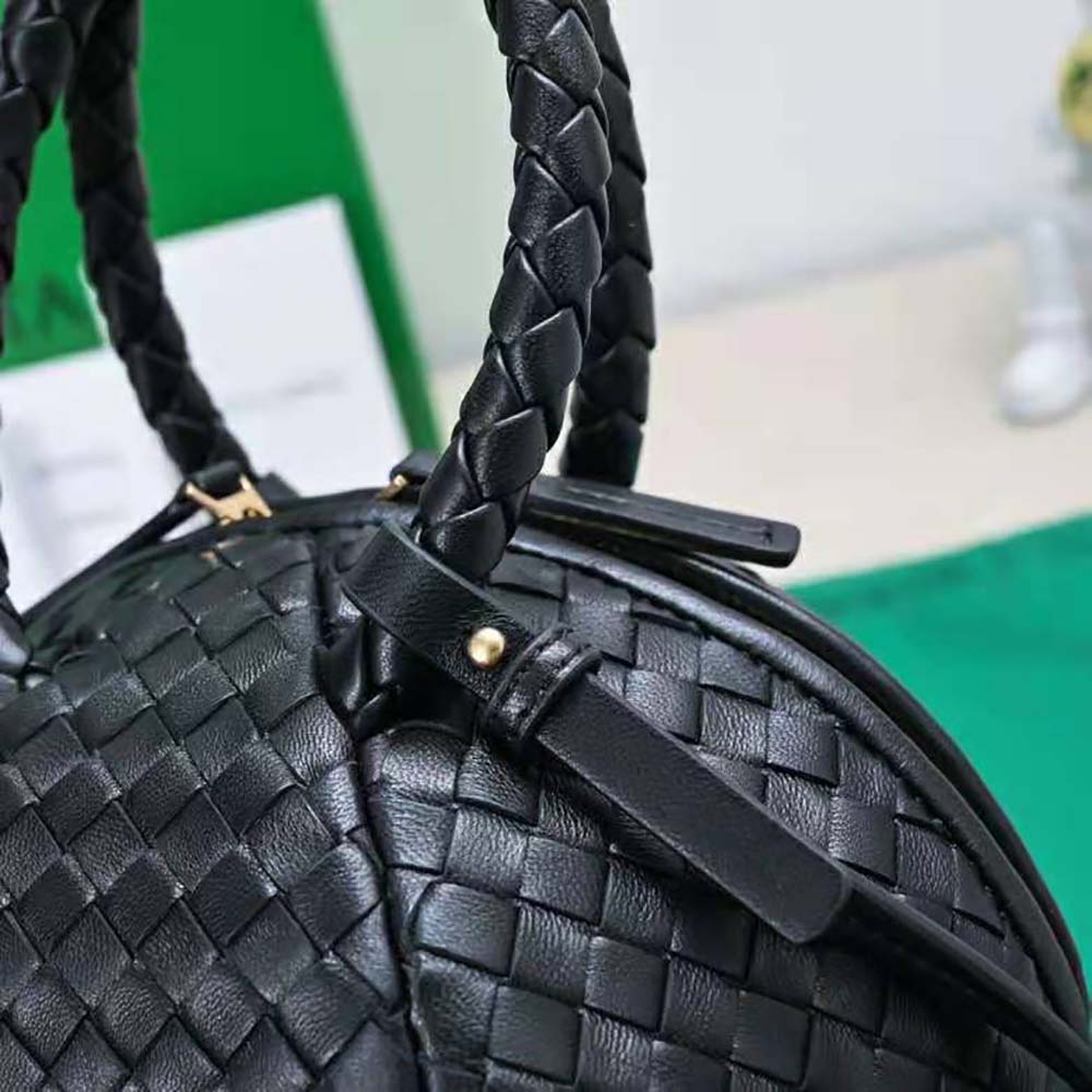 Bottega Veneta Women Mava Top Handle Bag-Black - image 8