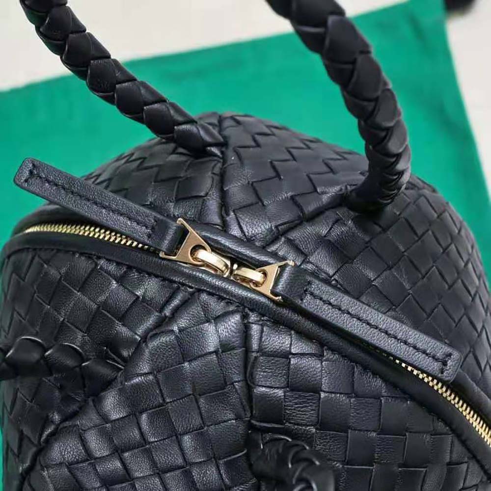 Bottega Veneta Women Mava Top Handle Bag-Black - image 7