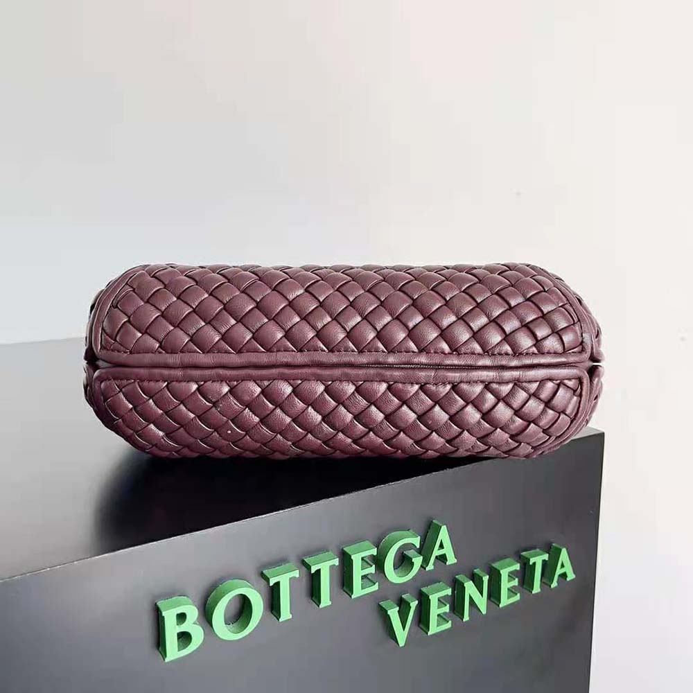 Bottega Veneta Women Small Clicker Shoulder Bag-Maroon - image 5