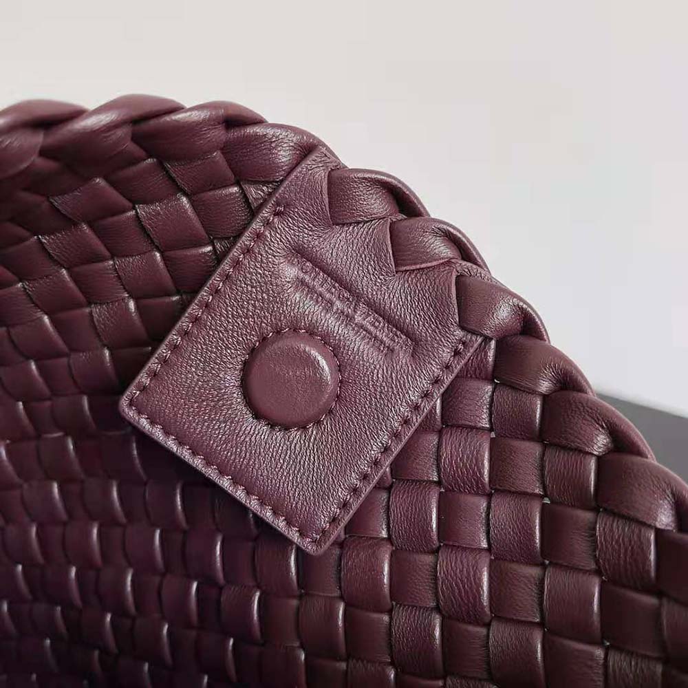 Bottega Veneta Women Small Clicker Shoulder Bag-Maroon - image 10