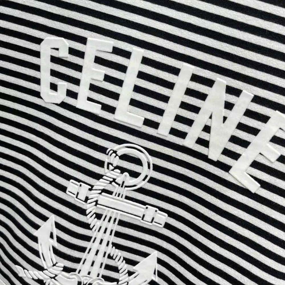Celine Women 70’s Anchor T-shirt in Striped Jersey - image 7