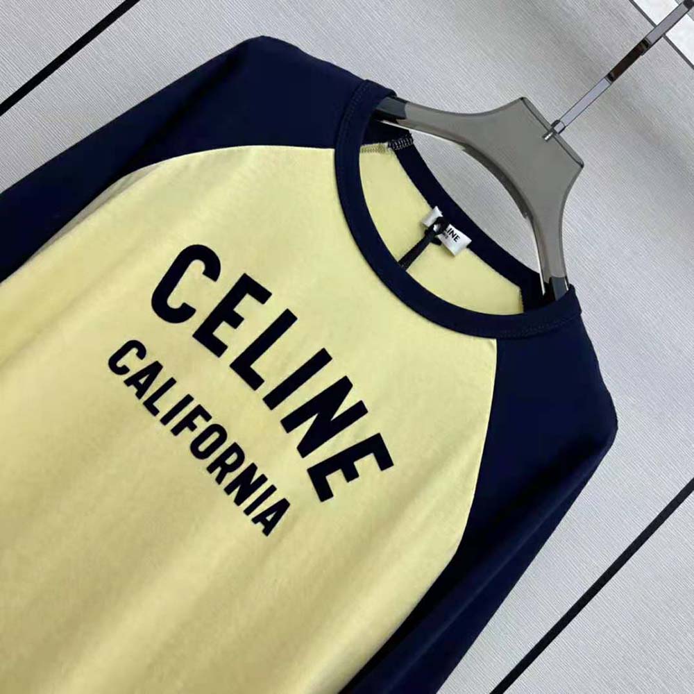 Celine Women 70s California T-shirt in Cotton Jersey - image 4