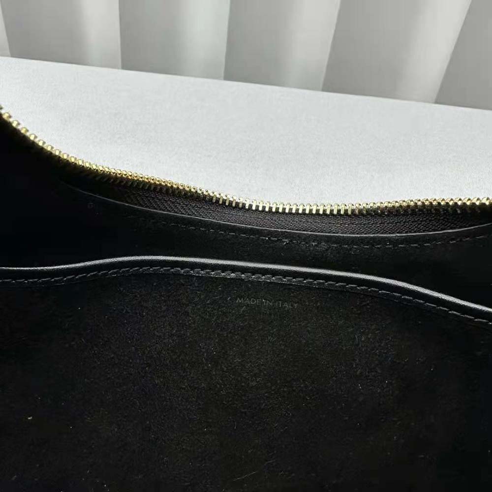 Celine Women Ava Triomphe Soft Bag in Smooth Calfskin-Black - image 6