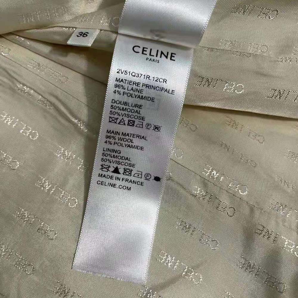 Celine Women Military Jacket in Tweed - image 10