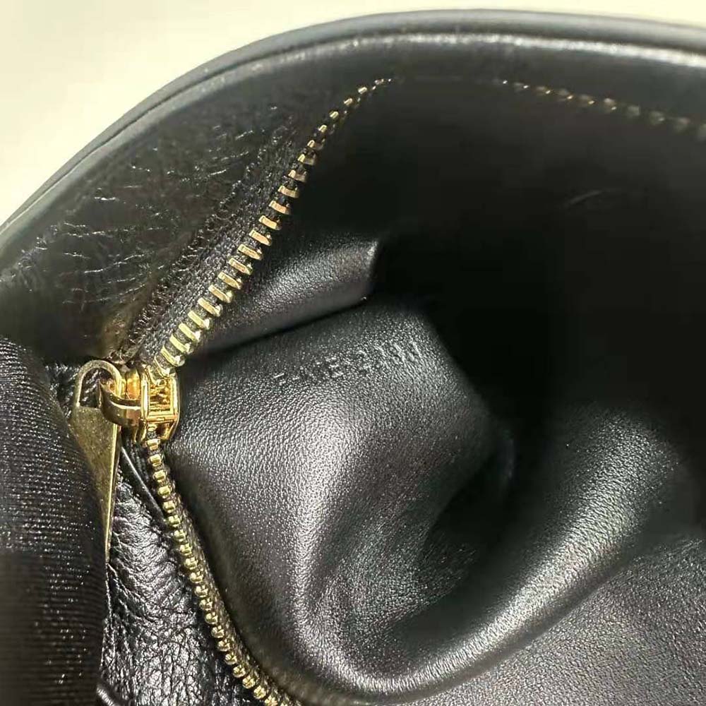 Celine Women Wiltern Clutch Triomphe Soft in Smooth Calfskin-Black - image 8