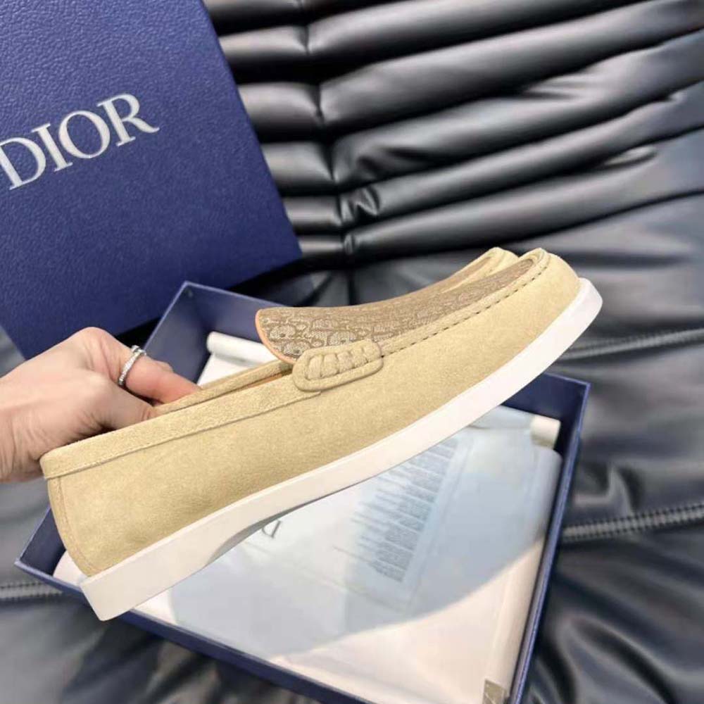 Dior Men Granville Loafer Beige Dior Oblique Suede and Jacquard - image 6