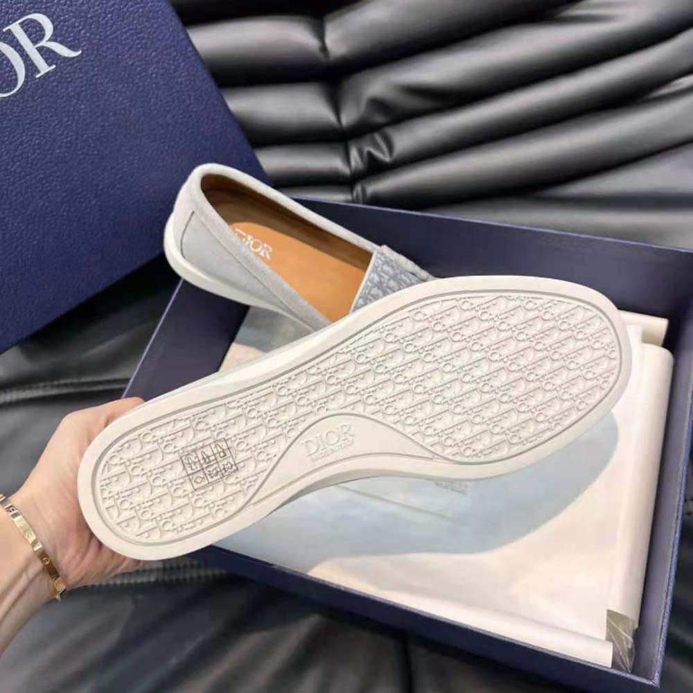 Dior Men Granville Loafer Dior Gray Suede and Dior Oblique Jacquard - image 10
