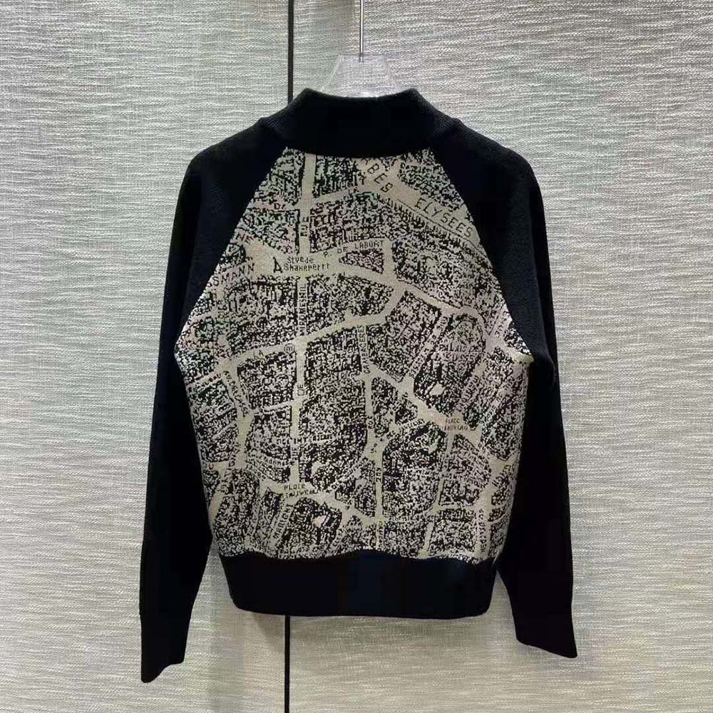 Side angle showing tailored silhouette of Dior Women Bomber Jacket